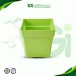 أصيص زراعة مربع - لون أخضر