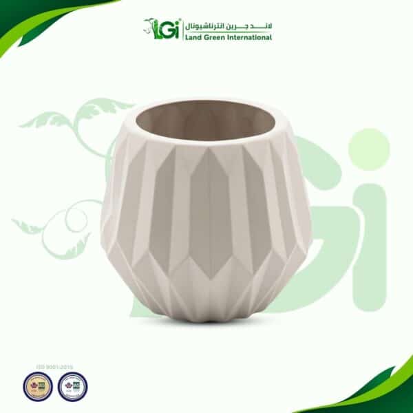 اصيص كريستال مقاس 35 سم - ابيض