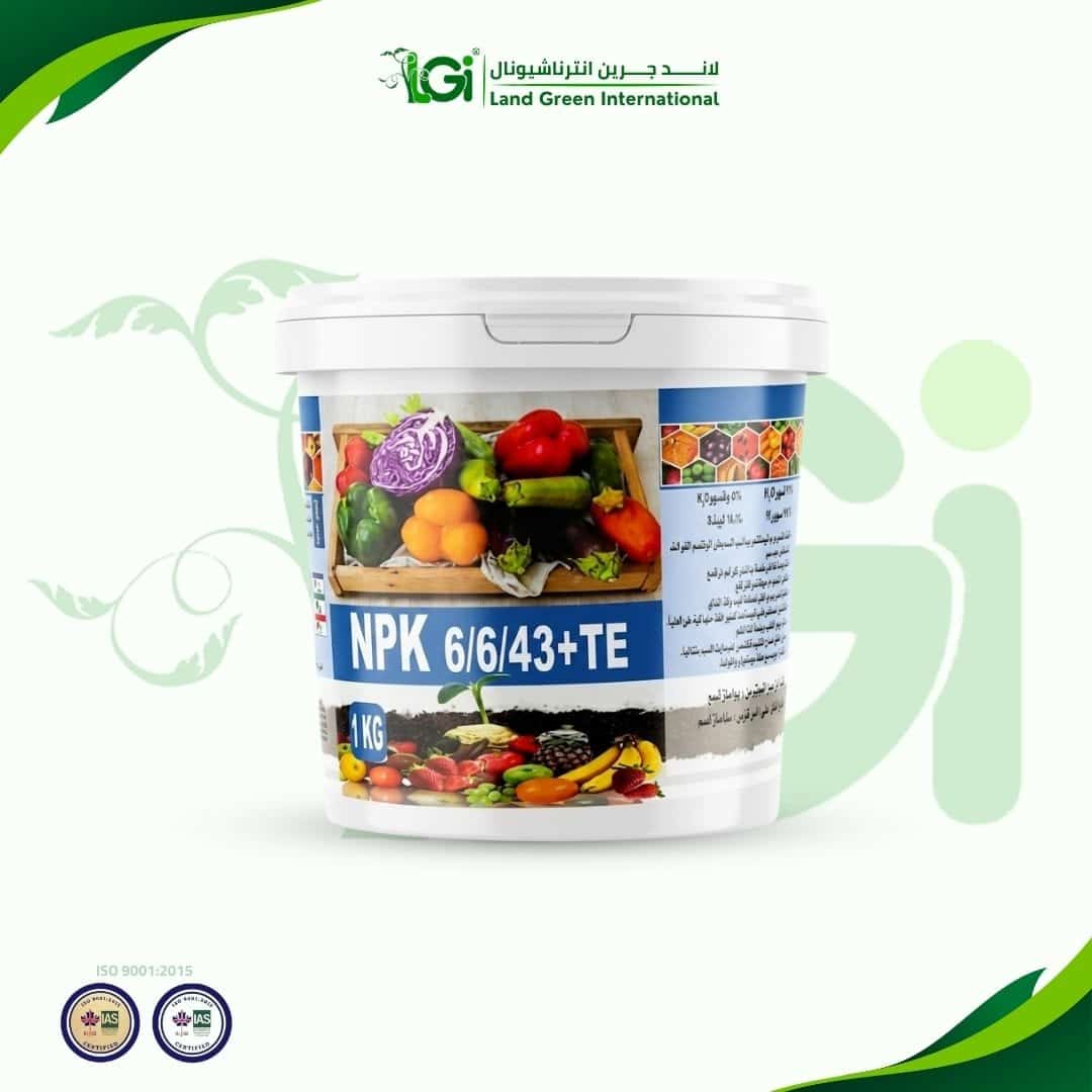 2026/03/1000018932.jpg سماد معلق عالي البوتاسيوم NPK 6-6-43 + TE - عبوة 1 كيلو - الصورة 1